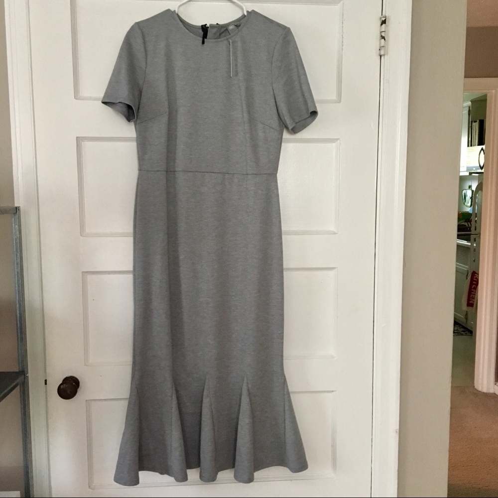 ASOS grey mermaid midi dress
